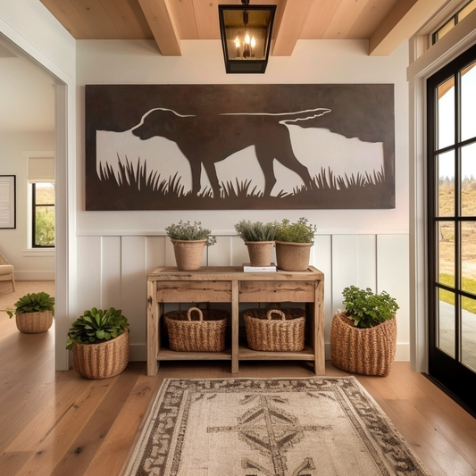 The Pointer - Metal Wall Art