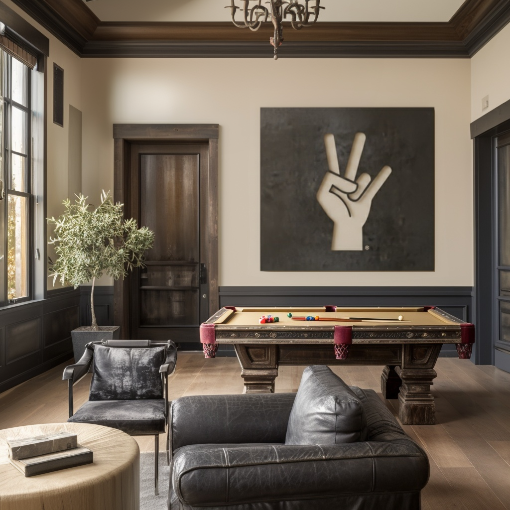 The Hand Fork - Metal Wall Art - Square Slate