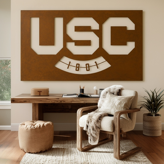 The USC - Metal Wall Art - Landscape Umber