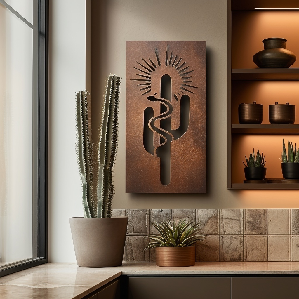 The Rattlesnake - Metal Wall Art