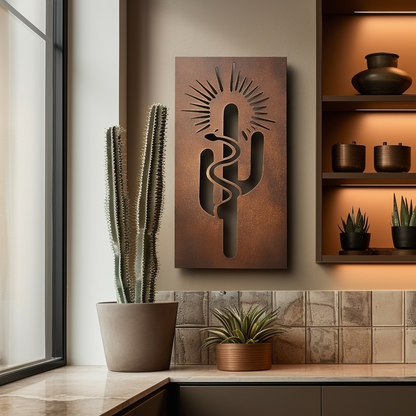 The Rattlesnake - Metal Wall Art