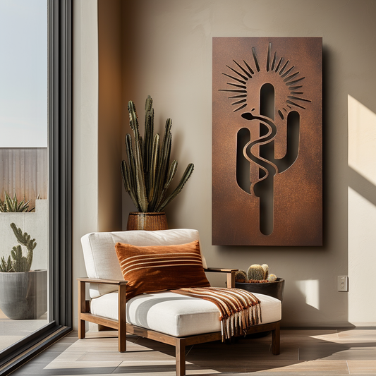 The Rattlesnake - Metal Wall Art