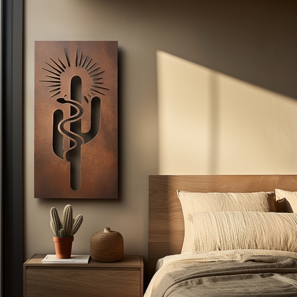 The Rattlesnake - Metal Wall Art
