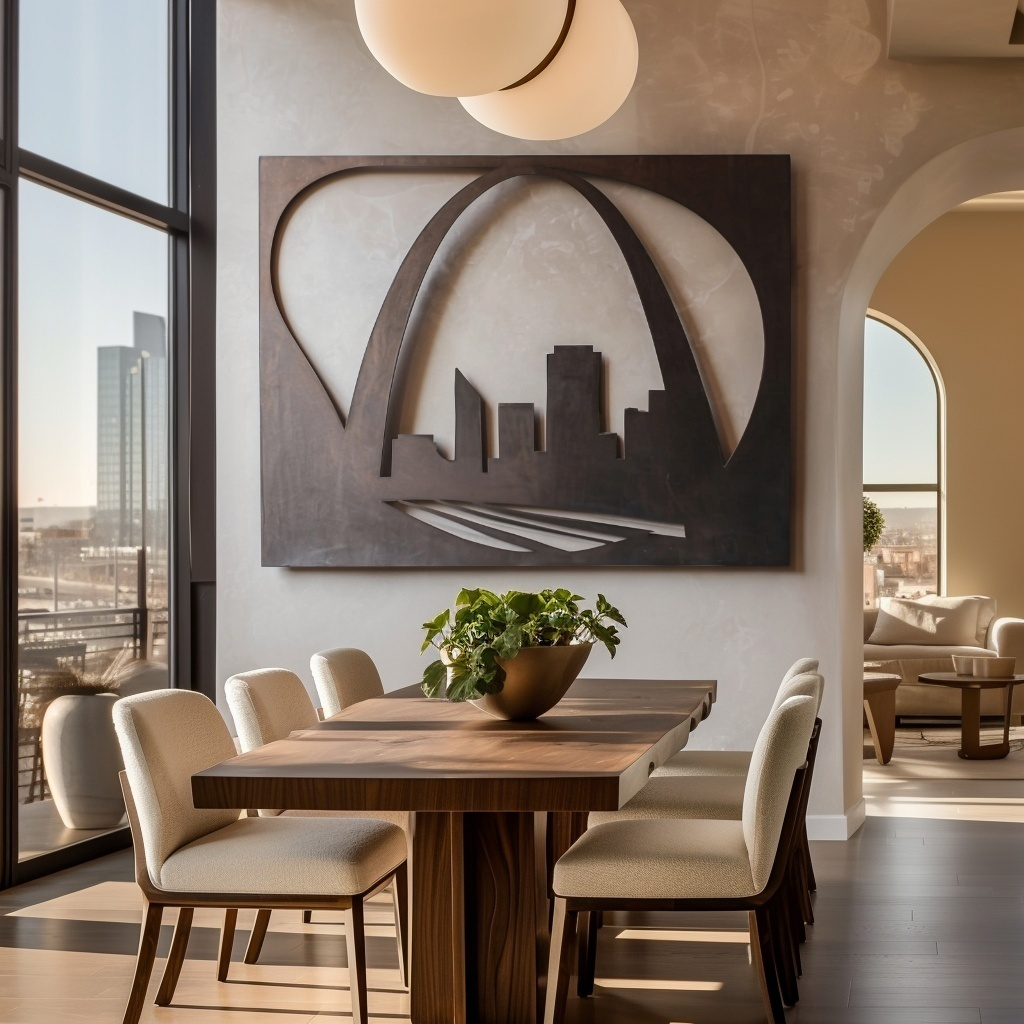The Gateway Arch - Metal Wall Art - Umber