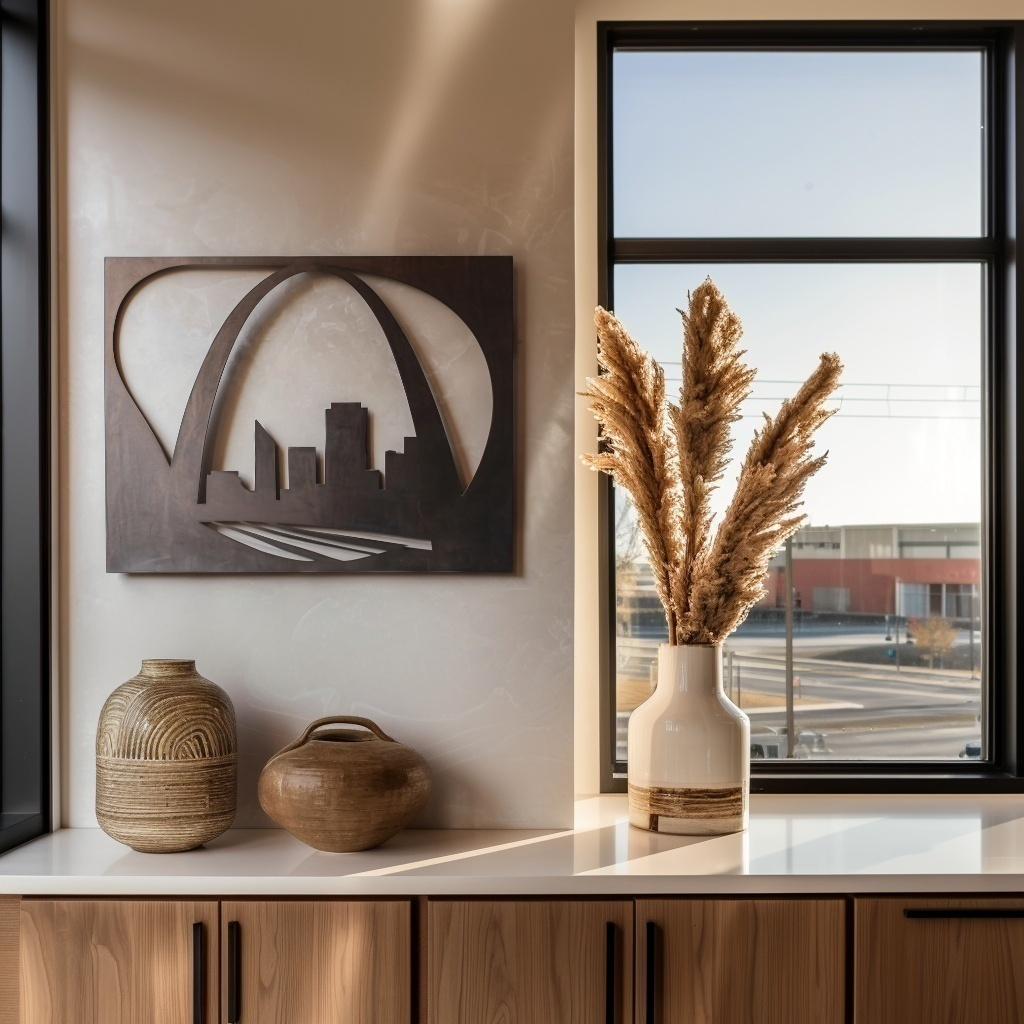 The Gateway Arch - Metal Wall Art - Umber