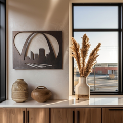 The Gateway Arch - Metal Wall Art - Umber