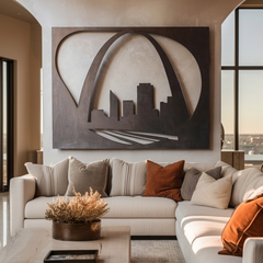 The Gateway Arch - Metal Wall Art - Umber