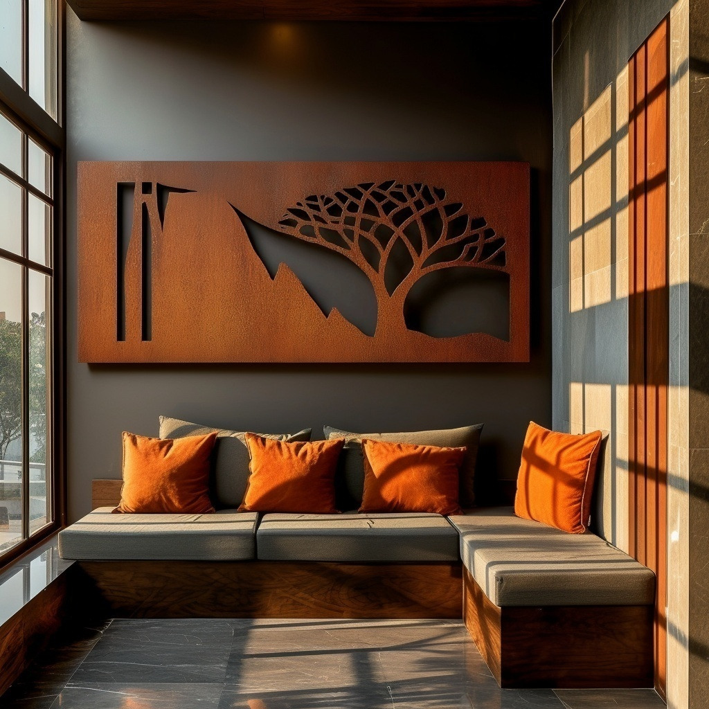 The Acacia - Metal Wall Art
