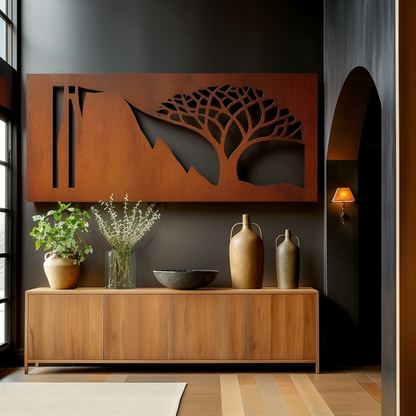 The Acacia - Metal Wall Art