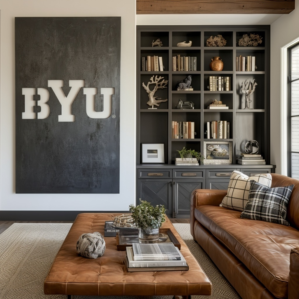 The BYU- Metal Wall Art - Portrait Slate