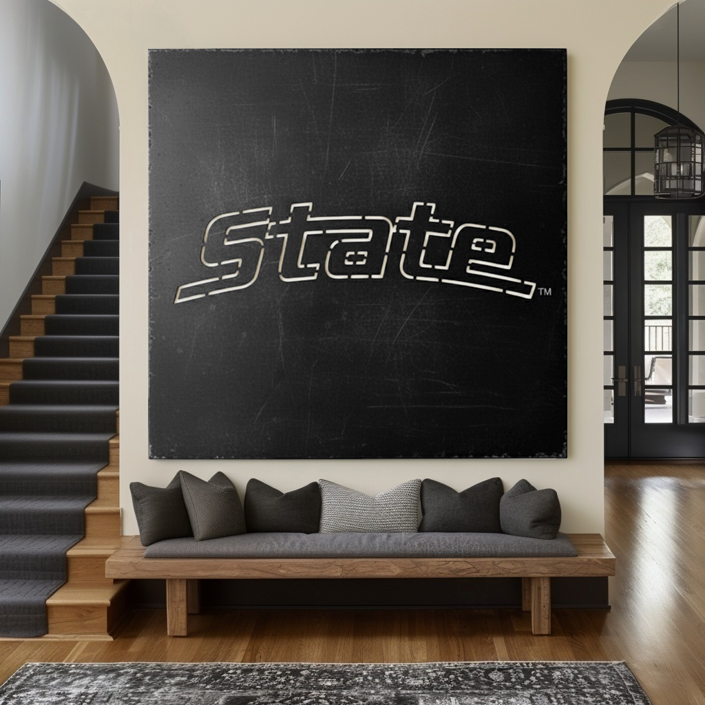 The Michigan State - Metal Wall Art - Square Forge