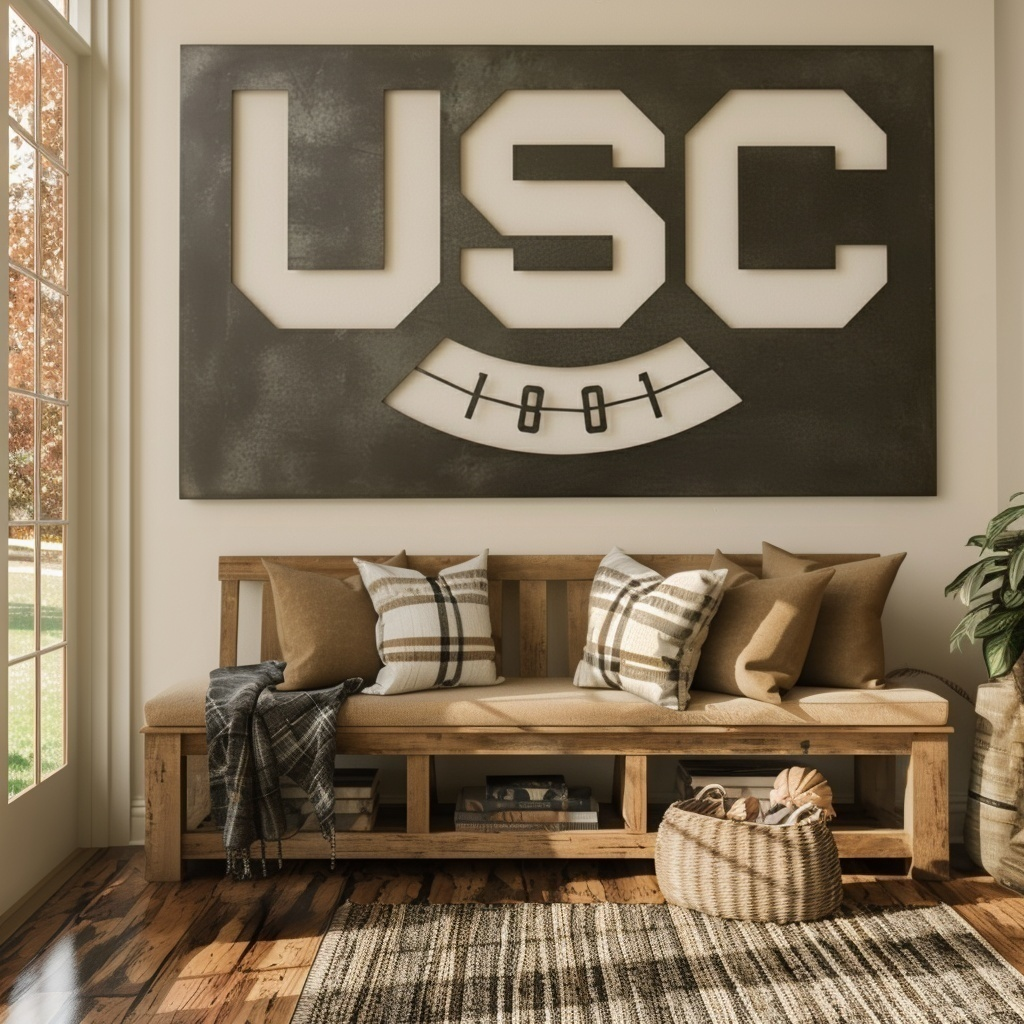 The USC - Metal Wall Art - Landscape Slate