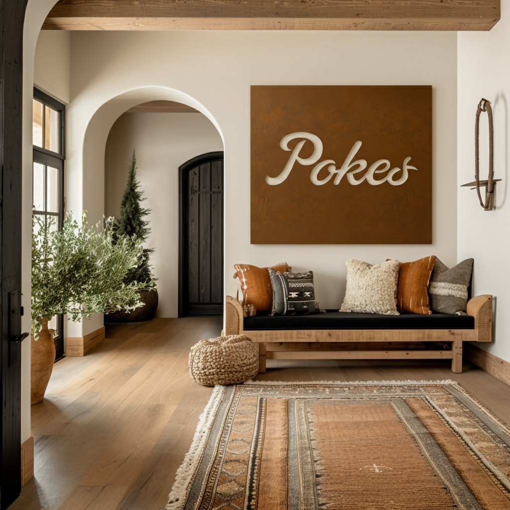 The Pokes- Metal Wall Art- Square Umber
