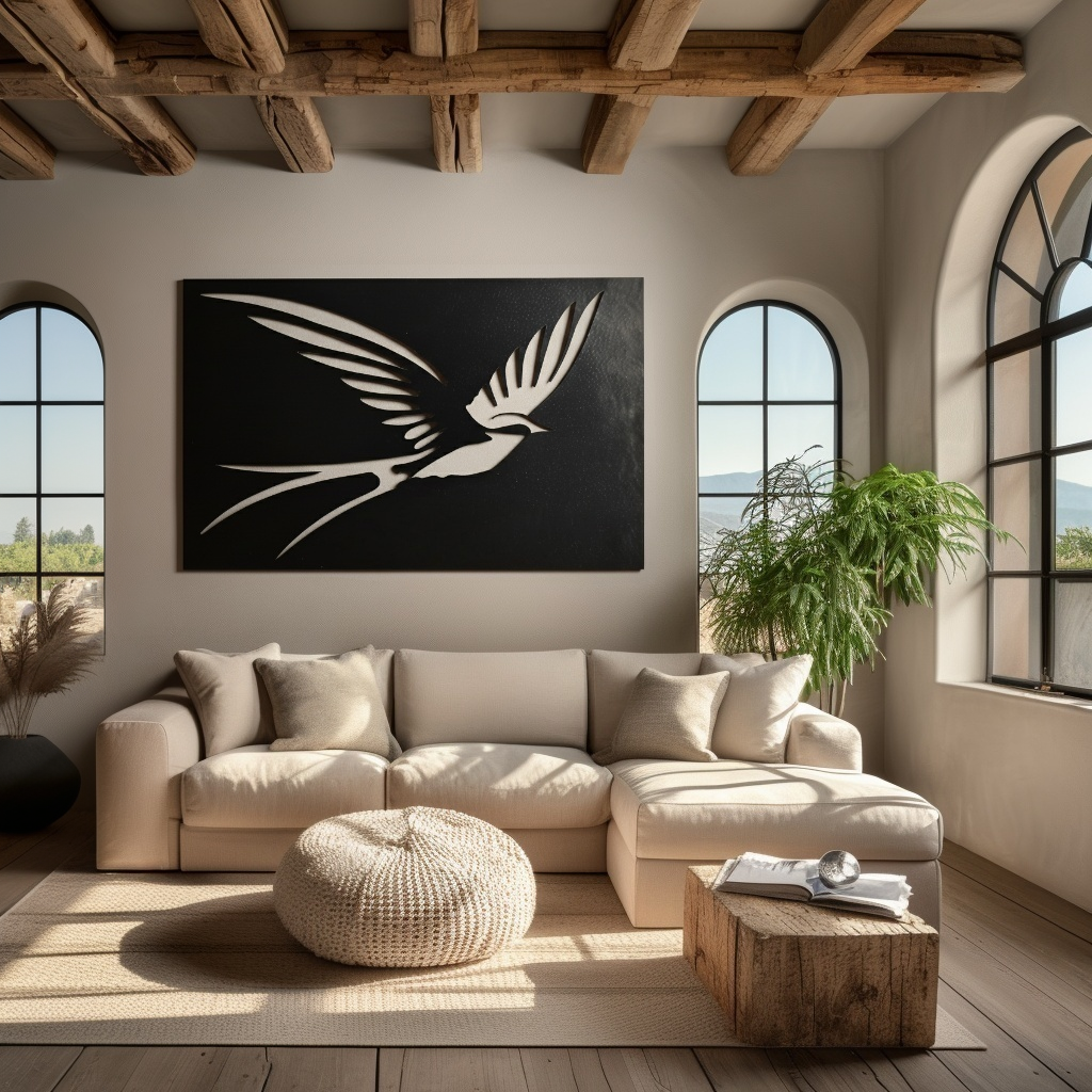 The Oklahoma Scissor-tail Flycatcher - Metal Wall Art