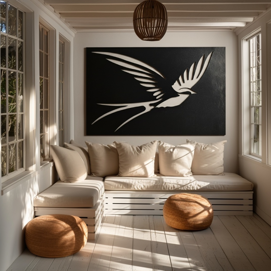 The Oklahoma Scissor-tail Flycatcher - Metal Wall Art