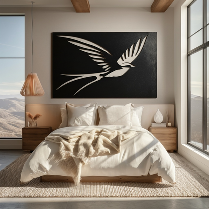 The Oklahoma Scissor-tail Flycatcher - Metal Wall Art