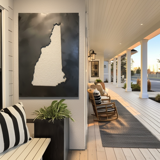 The New Hampshire - Metal Wall Art