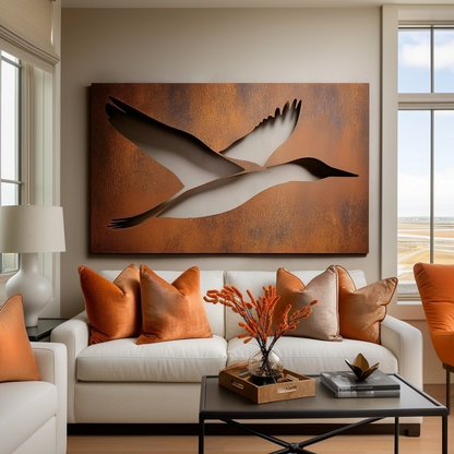 The Minnesota Common Loon - Metal Wall Art