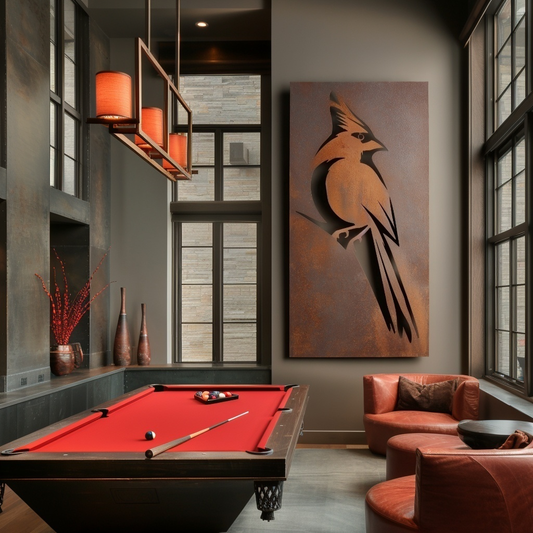 The Ohio Cardinal - Metal Wall Art