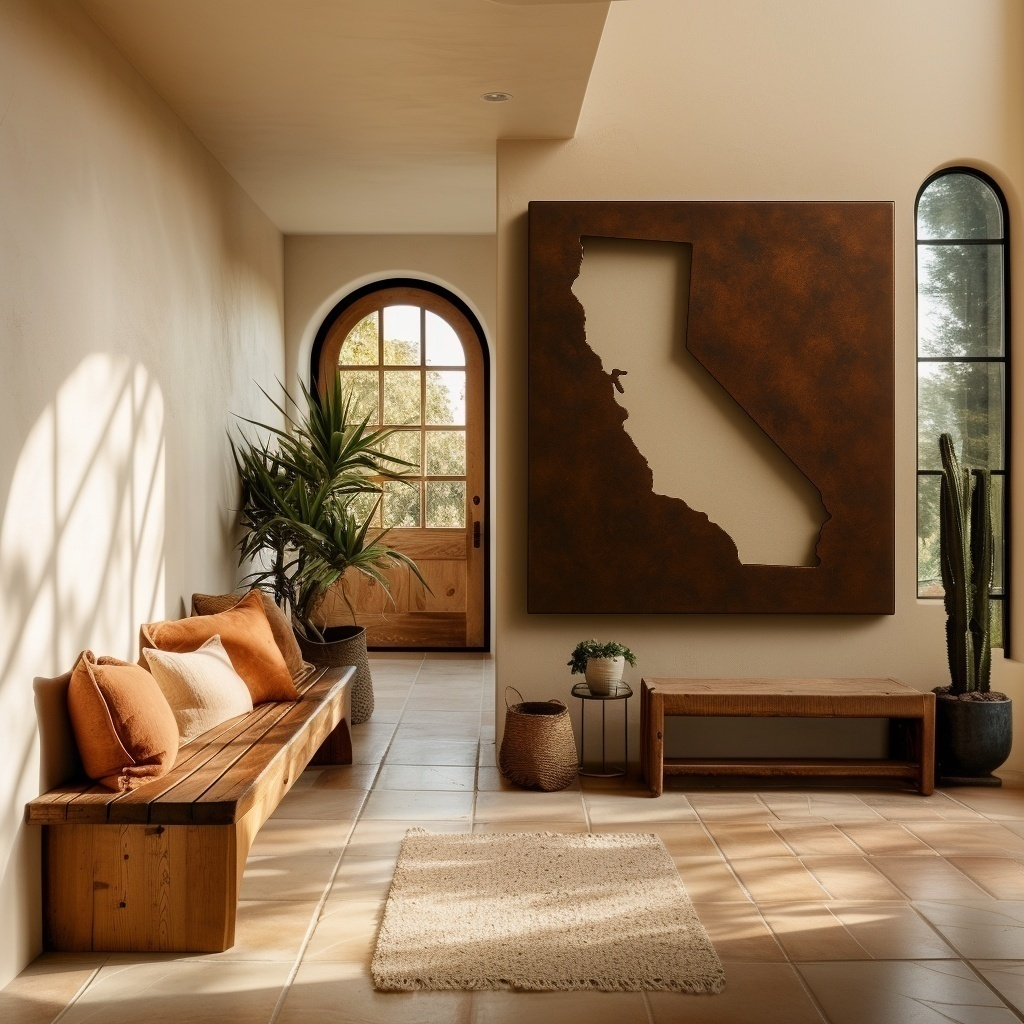 The California - Metal Wall Art