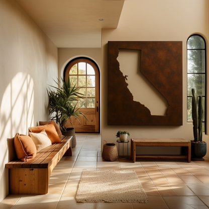 The California - Metal Wall Art