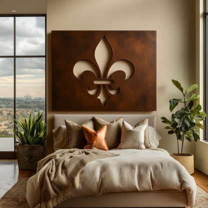 The Louisiana Fleur-de-lis - Metal Wall Art