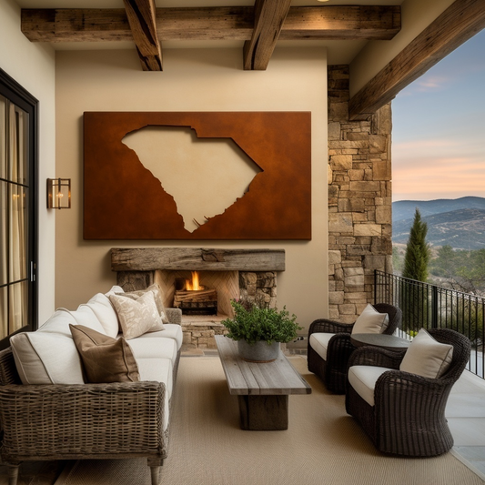 The South Carolina - Metal Wall Art