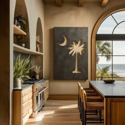 The South Carolina Palmetto - Metal Wall Art