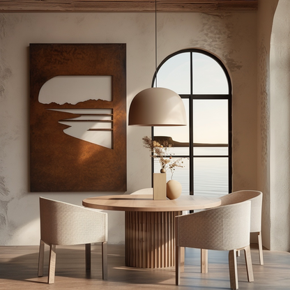 The Radial View - Metal Wall Art