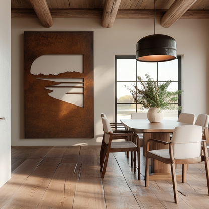 The Radial View - Metal Wall Art