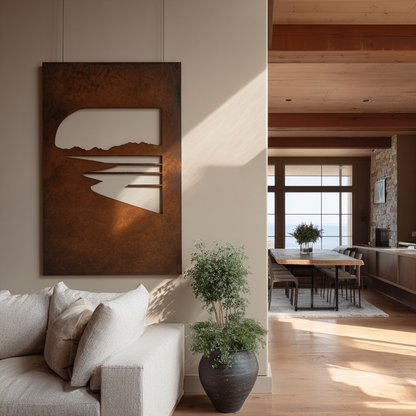 The Radial View - Metal Wall Art