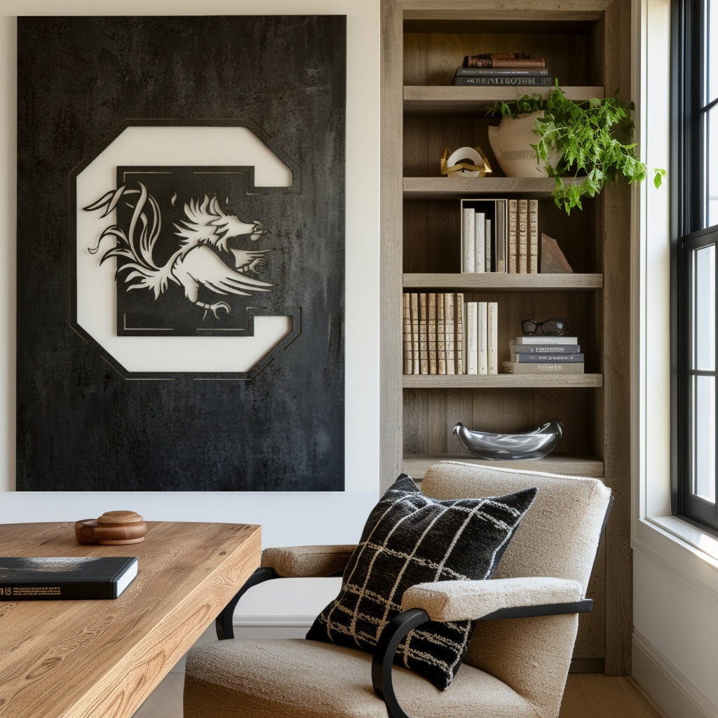 The Gamecock C - Wall Art - Portrait Forge