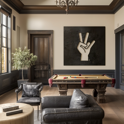 The Hand Fork - Metal Wall Art - Square Forge