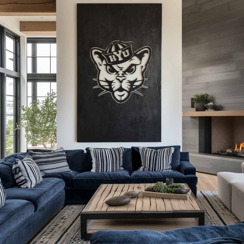The BYU Cat - Wall Art - Portrait Forge