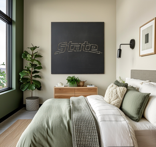 The Michigan State - Metal Wall Art - Square Forge