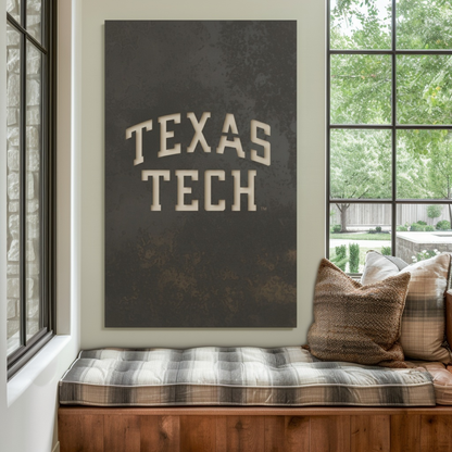 The Texas Tech - Wall Art - Portrait Slate