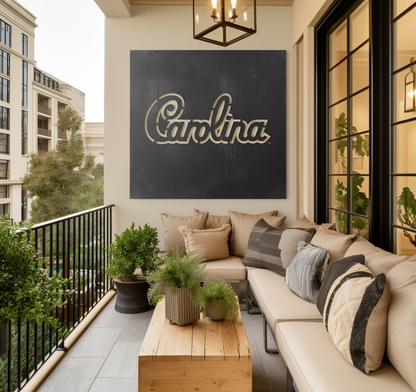 The South Carolina - Metal Wall Art - Square Slate