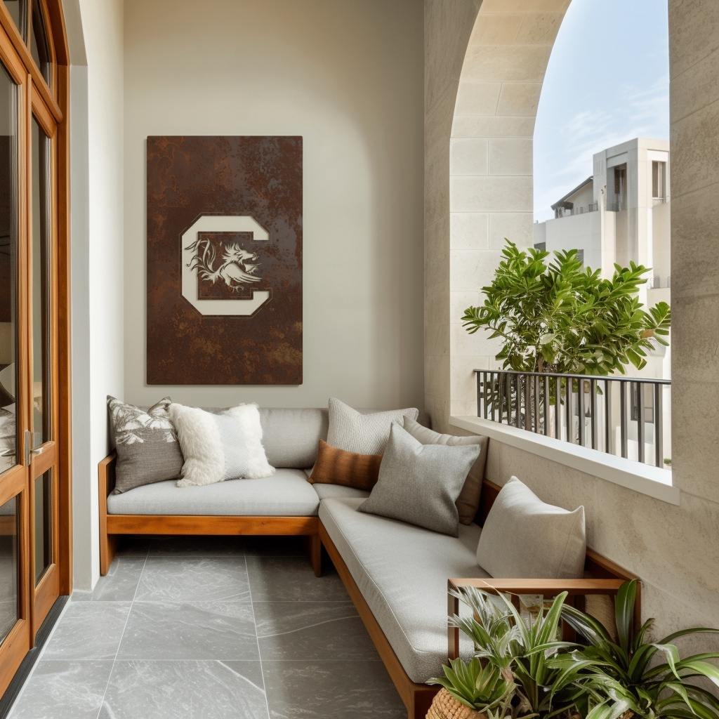 The Gamecock C - Wall Art - Portrait Umber