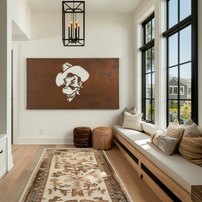 The Pete - Metal Wall Art - Landscape Umber