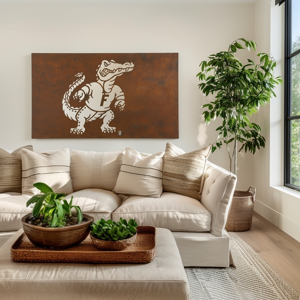 The Gator - Metal Wall Art - Landscape Umber