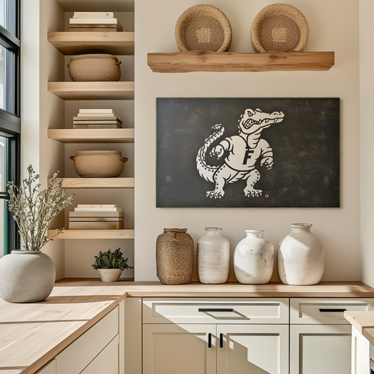 The Gator - Metal Wall Art - Landscape Slate