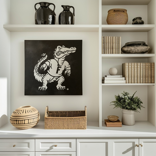 The Gator - Metal Wall Art- Square Forge