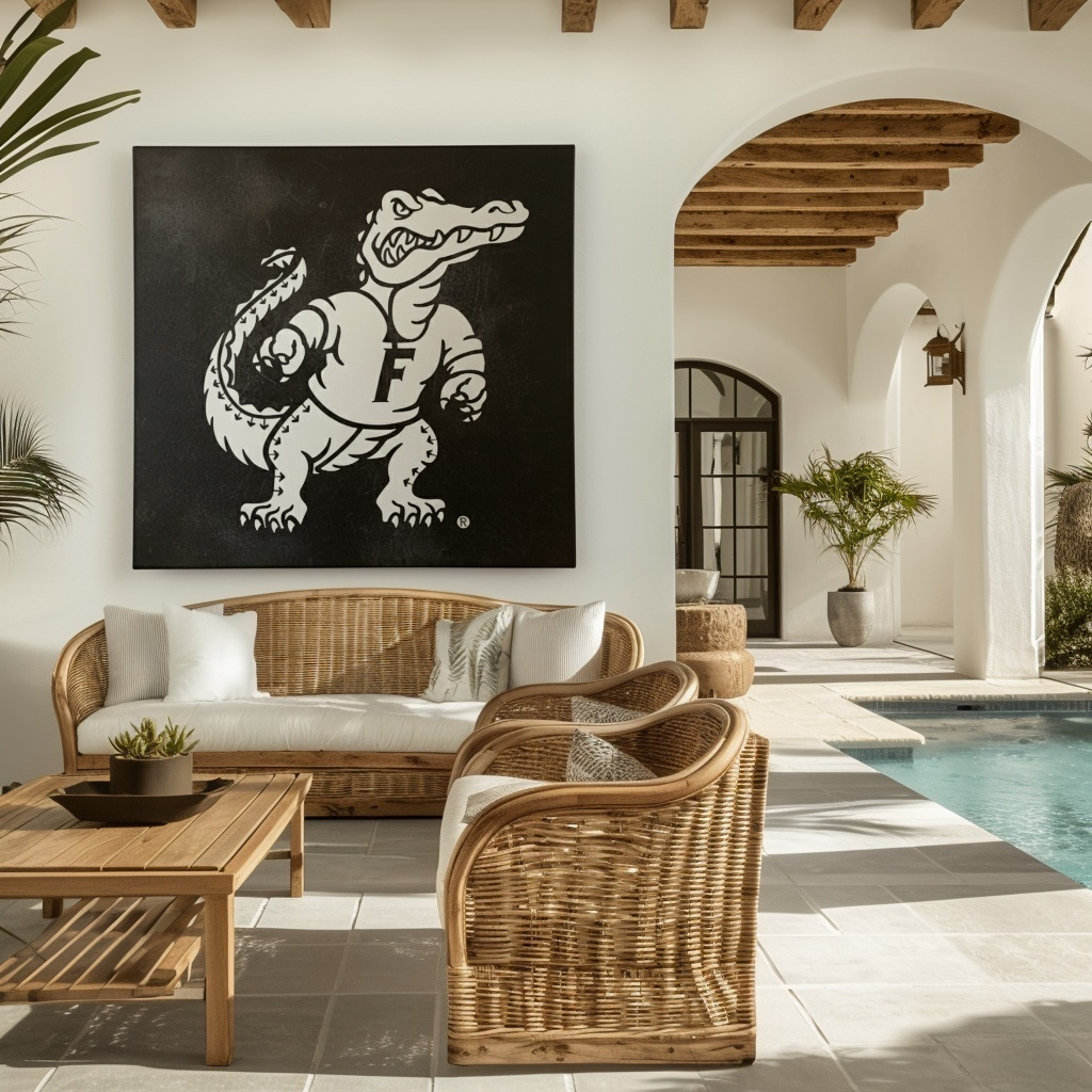 The Gator - Metal Wall Art- Square Forge