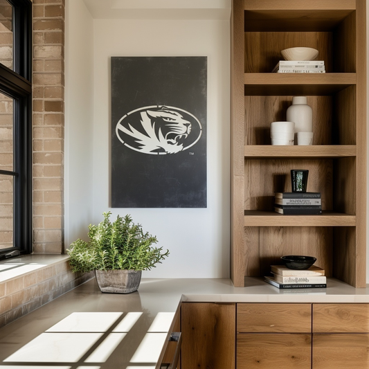 The Oval Tiger - Wall Art - Portrait Slate