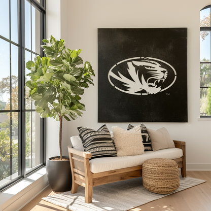 The Oval Tiger - Metal Wall Art- Square Forge