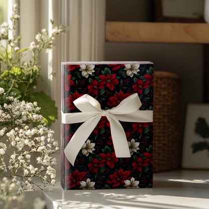 Prairie Poinsettia Wrapping Paper