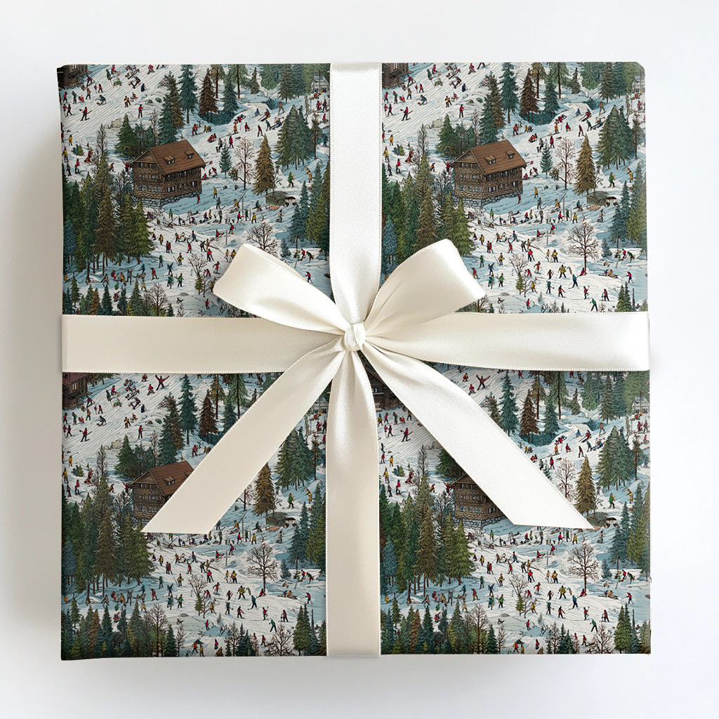Winter Lodge Wrapping Paper