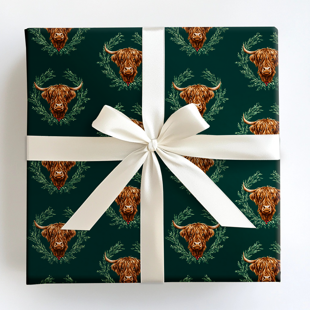 Lone Star Highland Wrapping Paper
