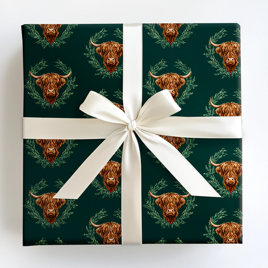 Lone Star Highland Wrapping Paper