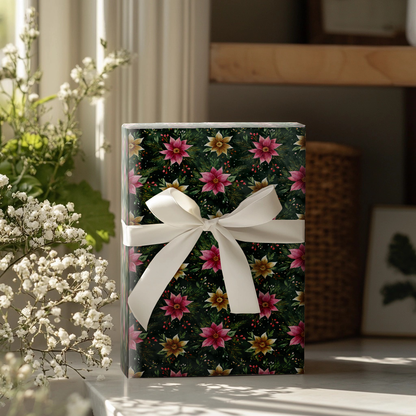 Poinsettias of Pecos Wrapping Paper